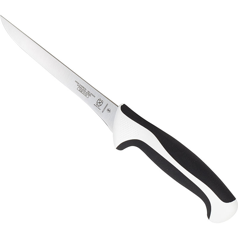 6" Millennia® Boning Knife, Narrow, High-Carbon Japanese Steel, Santoprene® Handle, White