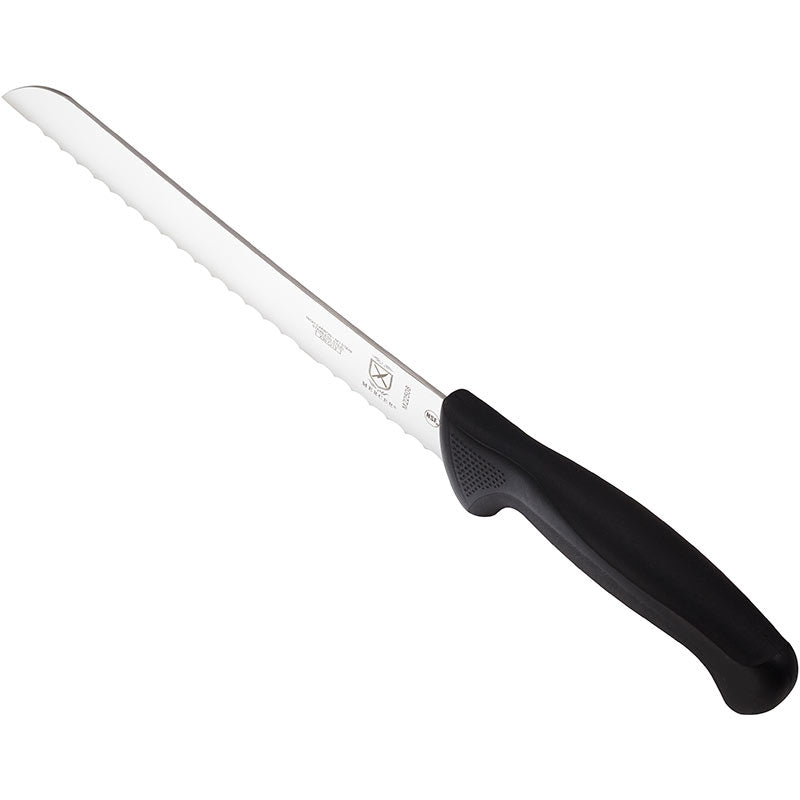 8" Millennia® Bread Knife, Wavy Edge, High-Carbon Japanese Steel, Santoprene® Handle, Black