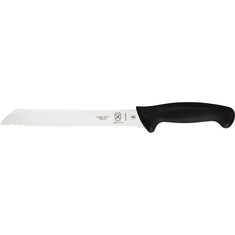 8" Millennia® Bread Knife, Wavy Edge, High-Carbon Japanese Steel, Santoprene® Handle, Black