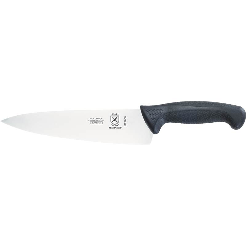 8" Millennia® Chef’s Knife, High-Carbon Japanese Steel, Santoprene® Handle, Black