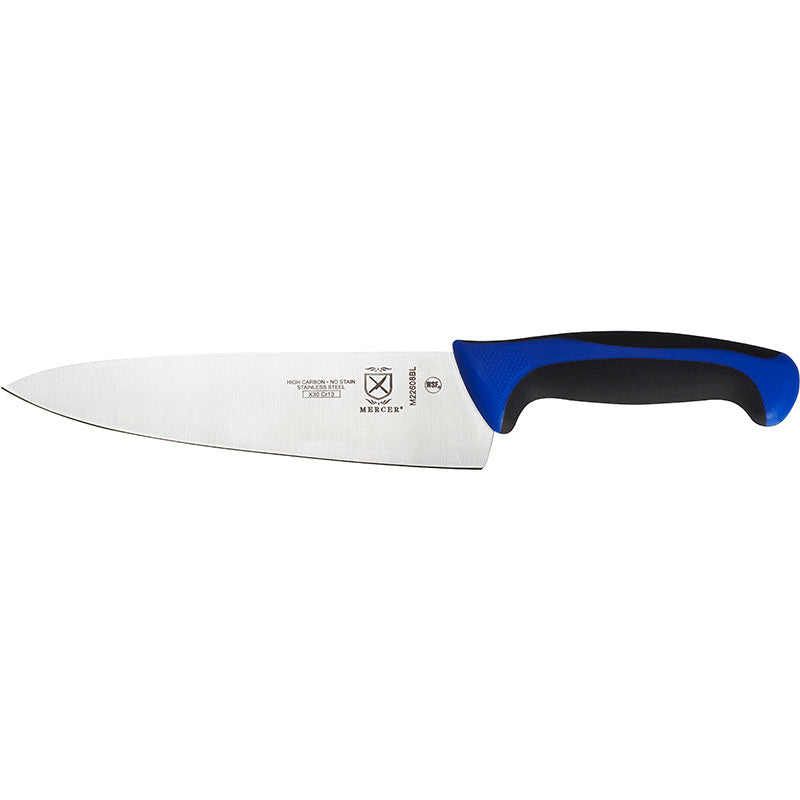 8" Millennia® Colors® Chef’s Knife, High-Carbon Japanese Steel, Santoprene® Handle, Blue