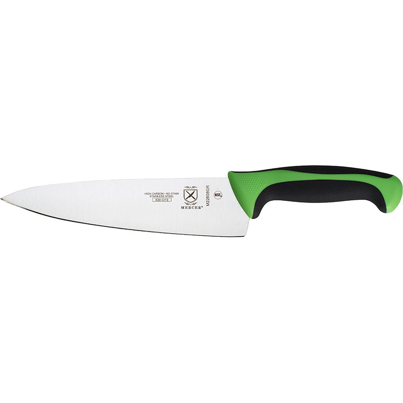 8" Millennia® Colors® Chef’s Knife, High-Carbon Japanese Steel, Santoprene® Handle, Green