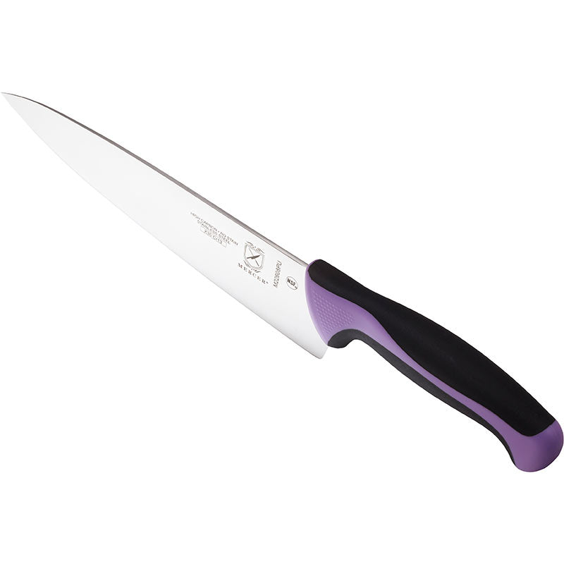 8" Millennia® Colors® Chef’s Knife, High-Carbon Japanese Steel, Santoprene® Handle, Purple