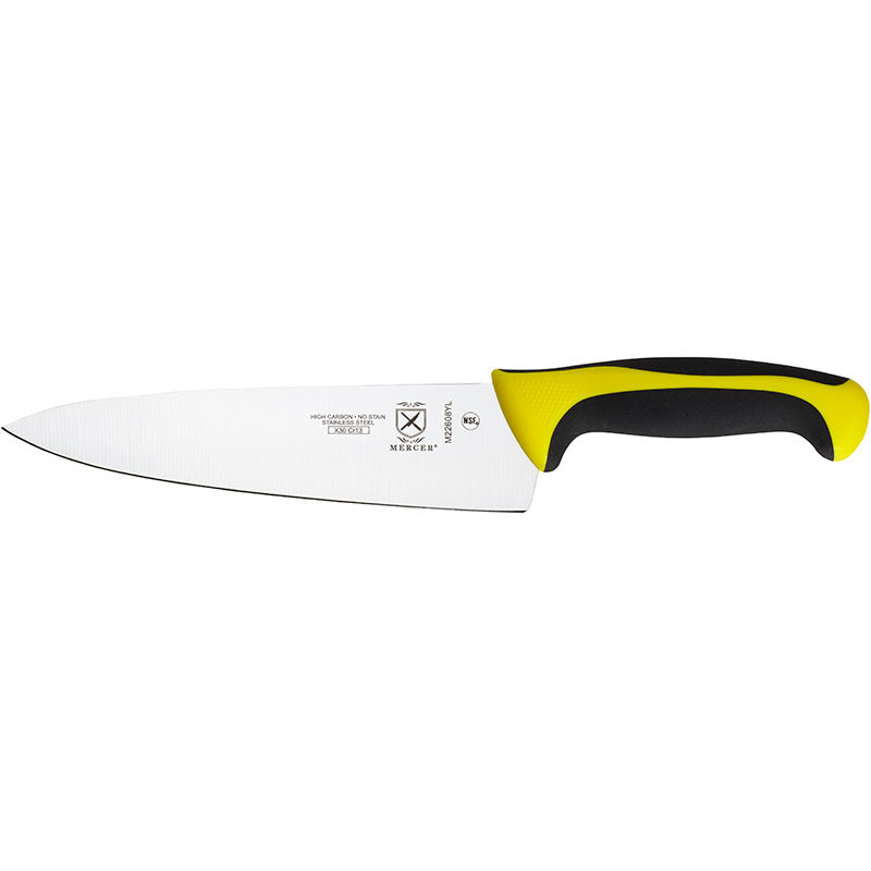 8" Millennia® Colors® Chef’s Knife, High-Carbon Japanese Steel, Santoprene® Handle, Yellow