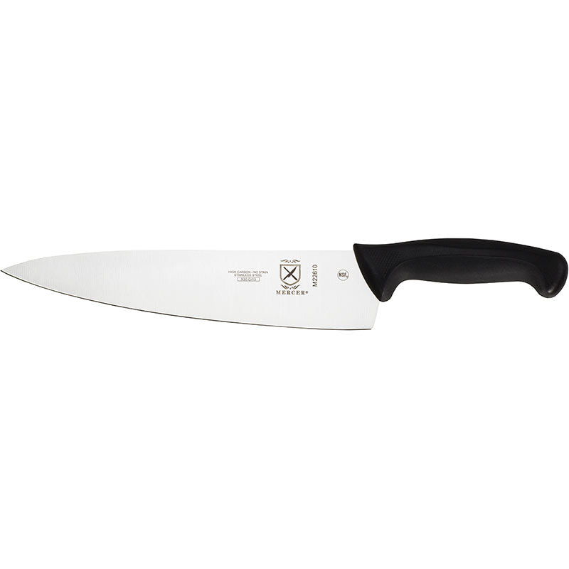 10" Millennia® Chef’s Knife, High-Carbon Japanese Steel, Santoprene® Handle, Black