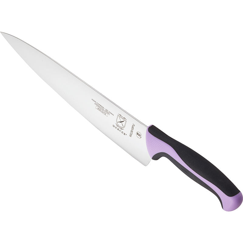 10" Millennia® Colors® Chef’s Knife, High-Carbon Japanese Steel, Santoprene® Handle, Purple