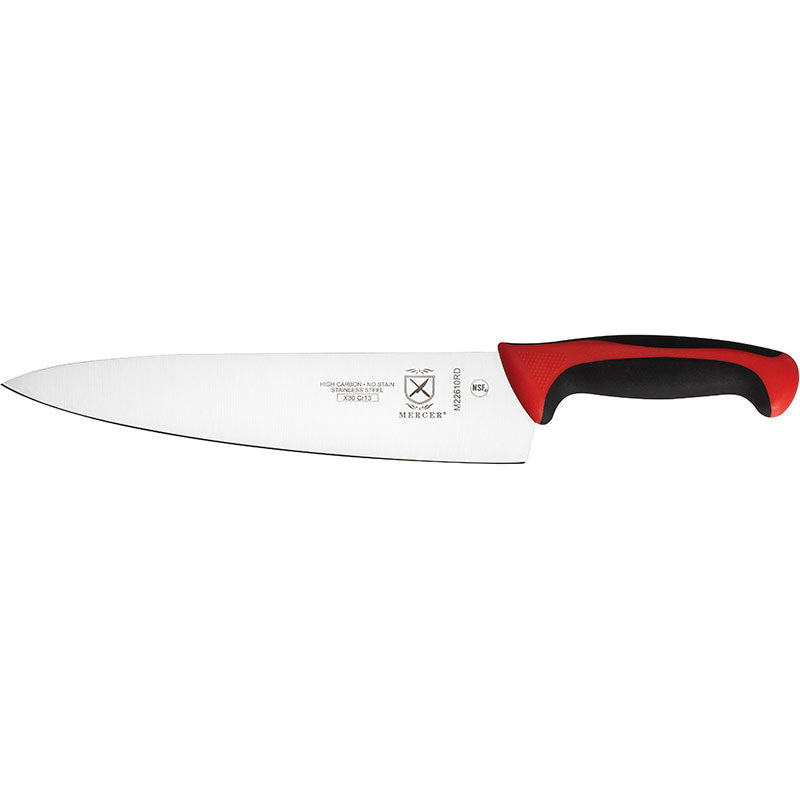 10" Millennia® Colors® Chef’s Knife, High-Carbon Japanese Steel, Santoprene® Handle, Red