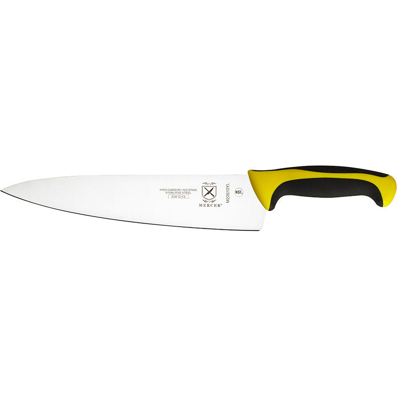 10" Millennia® Colors® Chef’s Knife, High-Carbon Japanese Steel, Santoprene® Handle, Yellow