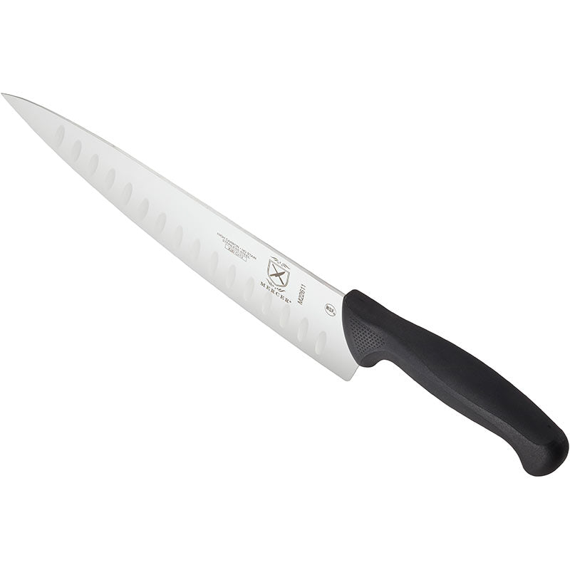10" Millennia® Chef’s Knife, Granton Edge, High-Carbon Japanese Steel, Santoprene® Handle