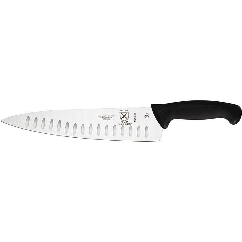 10" Millennia® Chef’s Knife, Granton Edge, High-Carbon Japanese Steel, Santoprene® Handle