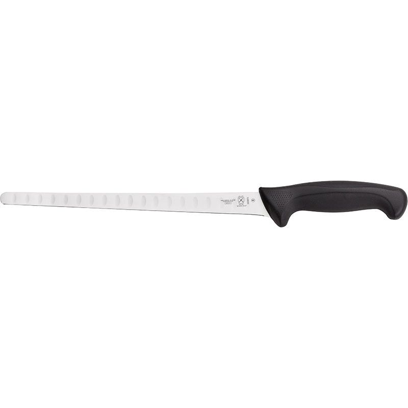 10-1/4" Millennia® Salmon Slicer Knife, Granton Edge, High-Carbon Japanese Steel, Santoprene® Handle