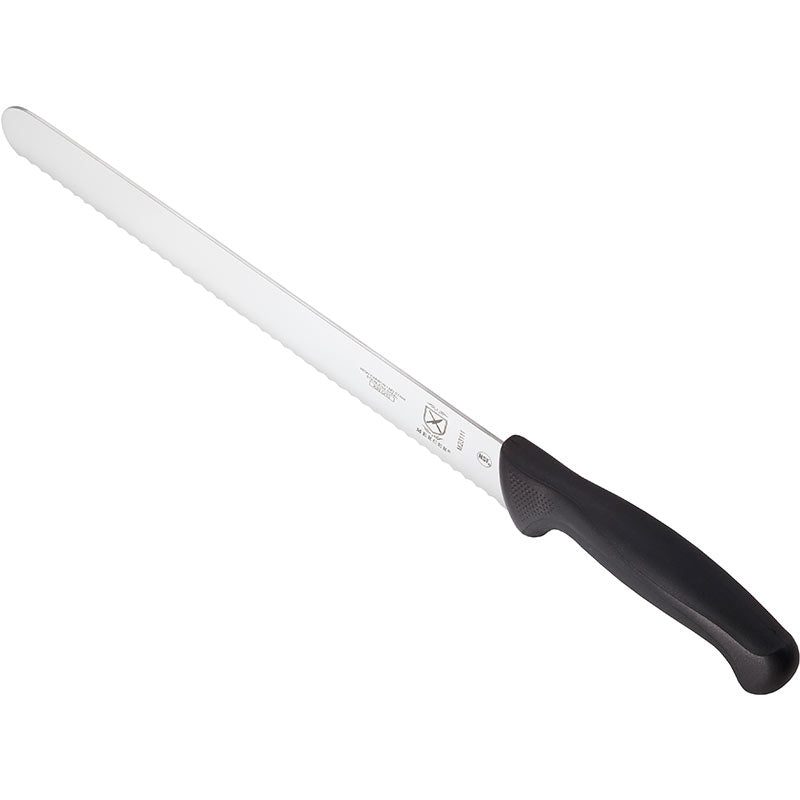11" Millennia® Slicer Knife, Wavy Edge, High-Carbon Japanese Steel, Santoprene® Handle