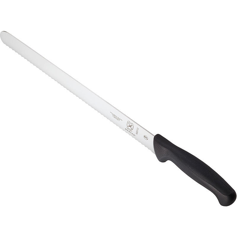 12" Millennia® Slicer Knife, Wavy Edge, High-Carbon Japanese Steel, Santoprene® Handle