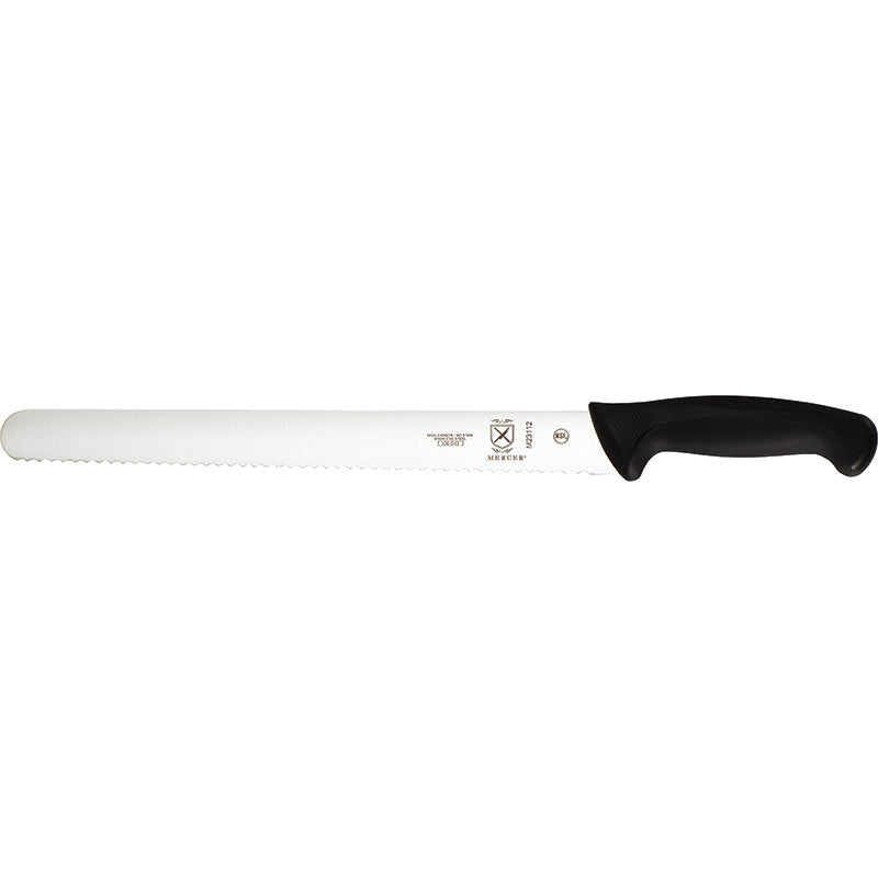 12" Millennia® Slicer Knife, Wavy Edge, High-Carbon Japanese Steel, Santoprene® Handle