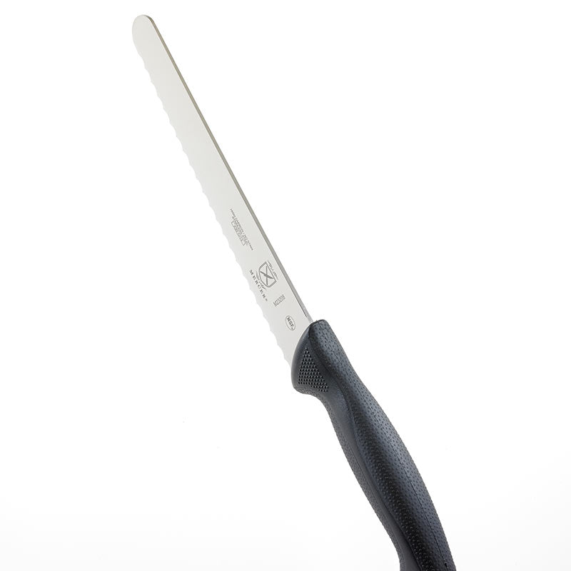 8" Millennia® Bread Knife, Wide Wavy Edge, High-Carbon Japanese Steel, Santoprene® Handle