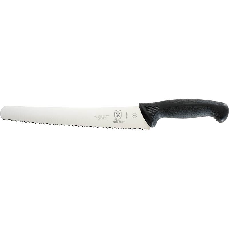 10" Millennia® Bread Knife, Left-Handed, Wide Wavy Edge, High-Carbon Japanese Steel, Santoprene® Handle