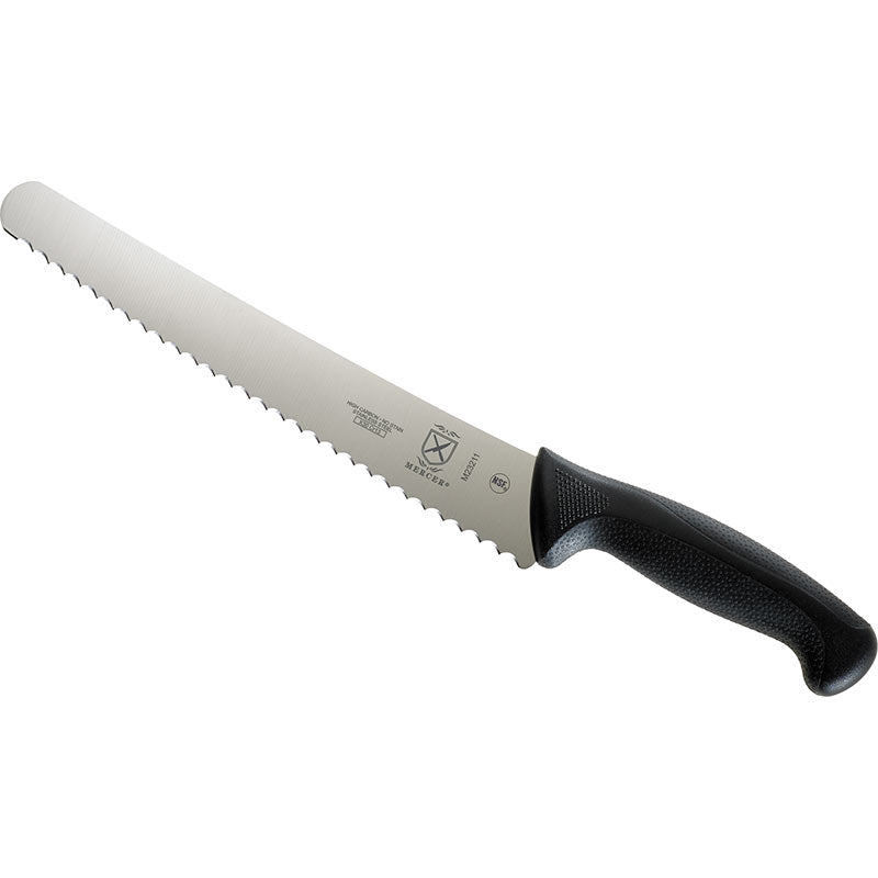 10" Millennia® Bread Knife, Left-Handed, Wide Wavy Edge, High-Carbon Japanese Steel, Santoprene® Handle