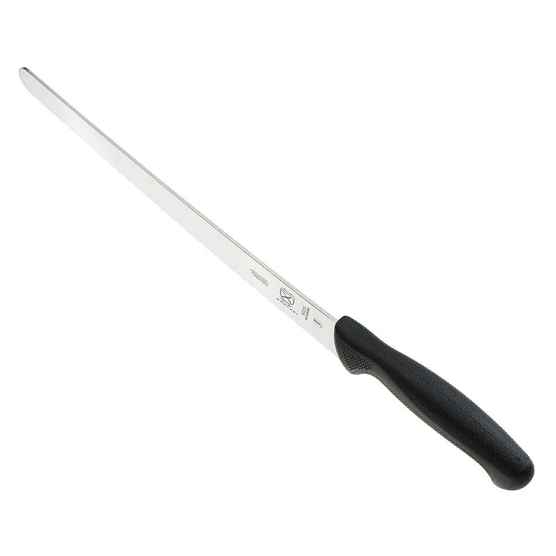 12" Millennia® Brisket Knife, Wide Wavy Edge, High-Carbon Japanese Steel, Santoprene® Handle