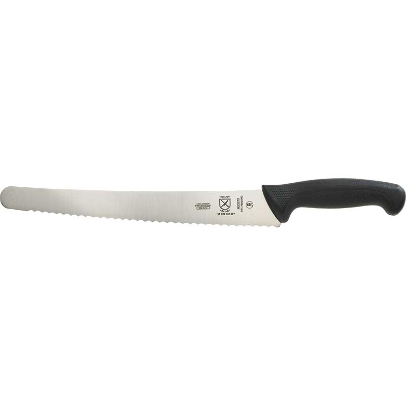 12" Millennia® Brisket Knife, Wide Wavy Edge, High-Carbon Japanese Steel, Santoprene® Handle