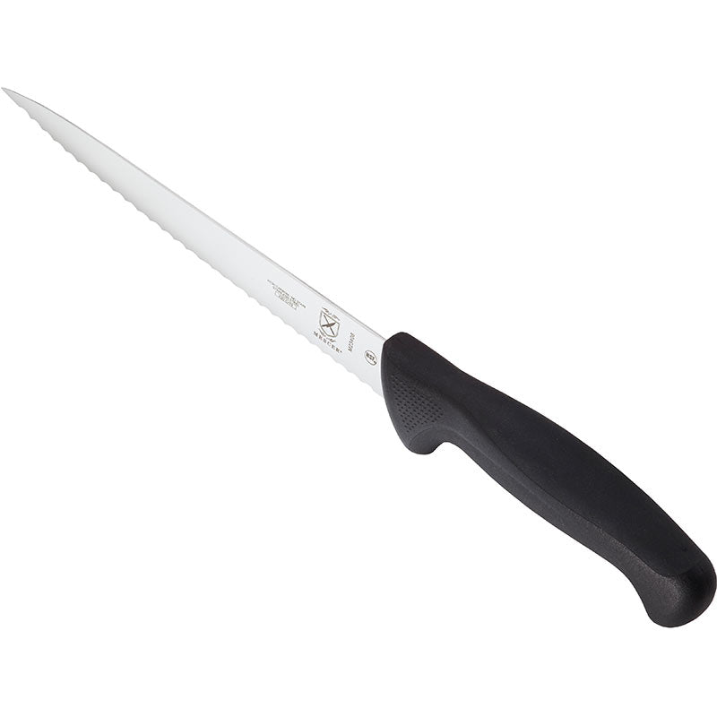 8" Millennia® Utility Knife, Wavy Edge, High-Carbon Japanese Steel, Santoprene® Handle