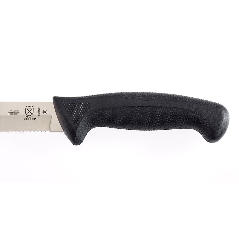 9" Millennia® Utility Slicer, Scalloped Edge, High-Carbon Japanese Steel, Santoprene® Slim Handle