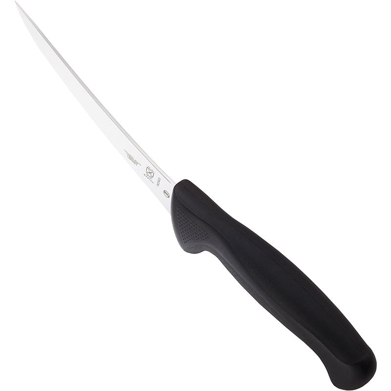 6" Millennia® Boning Knife, Curved, High-Carbon Japanese Steel, Santoprene® Handle, Black