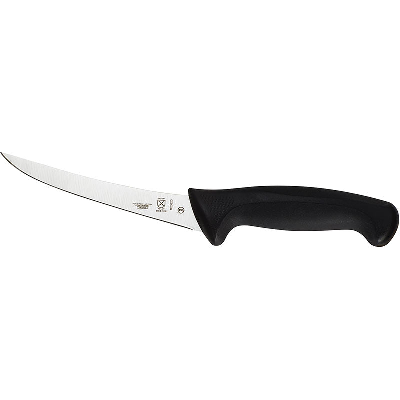 6" Millennia® Boning Knife, Curved, High-Carbon Japanese Steel, Santoprene® Handle, Black