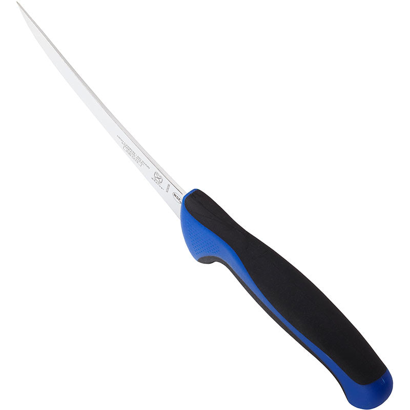 6" Millennia® Colors® Boning Knife, Curved, High-Carbon Japanese Steel, Santoprene® Handle, Blue