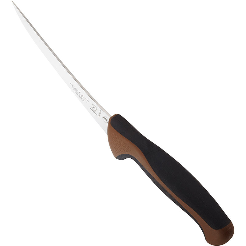 6" Millennia® Colors® Boning Knife, Curved, High-Carbon Japanese Steel, Santoprene® Handle, Brown