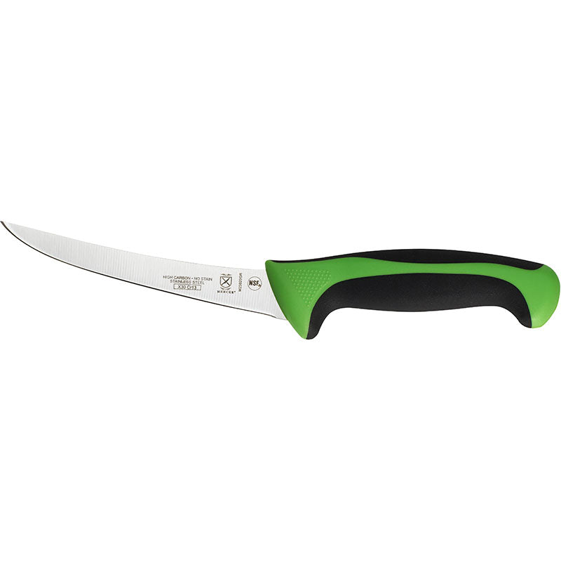 6" Millennia® Colors® Boning Knife, Curved, High-Carbon Japanese Steel, Santoprene® Handle, Green