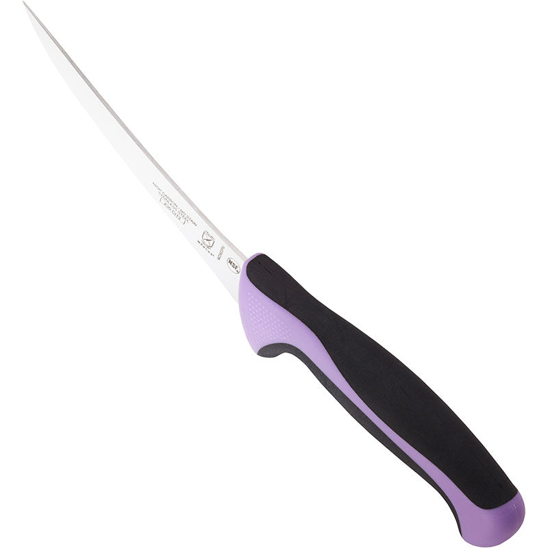 6" Millennia® Colors® Boning Knife, Curved, High-Carbon Japanese Steel, Santoprene® Handle, Purple
