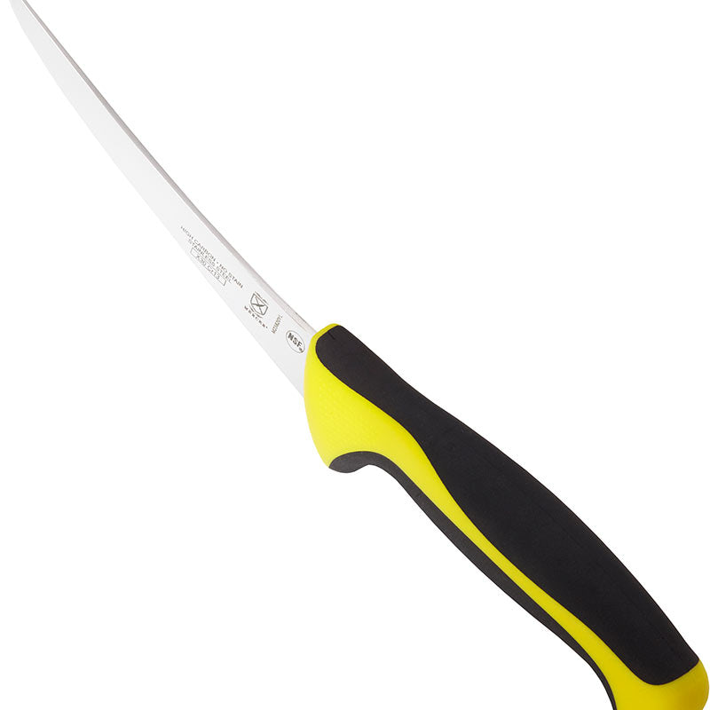6" Millennia® Colors® Boning Knife, Curved, High-Carbon Japanese Steel, Santoprene® Handle, Yellow