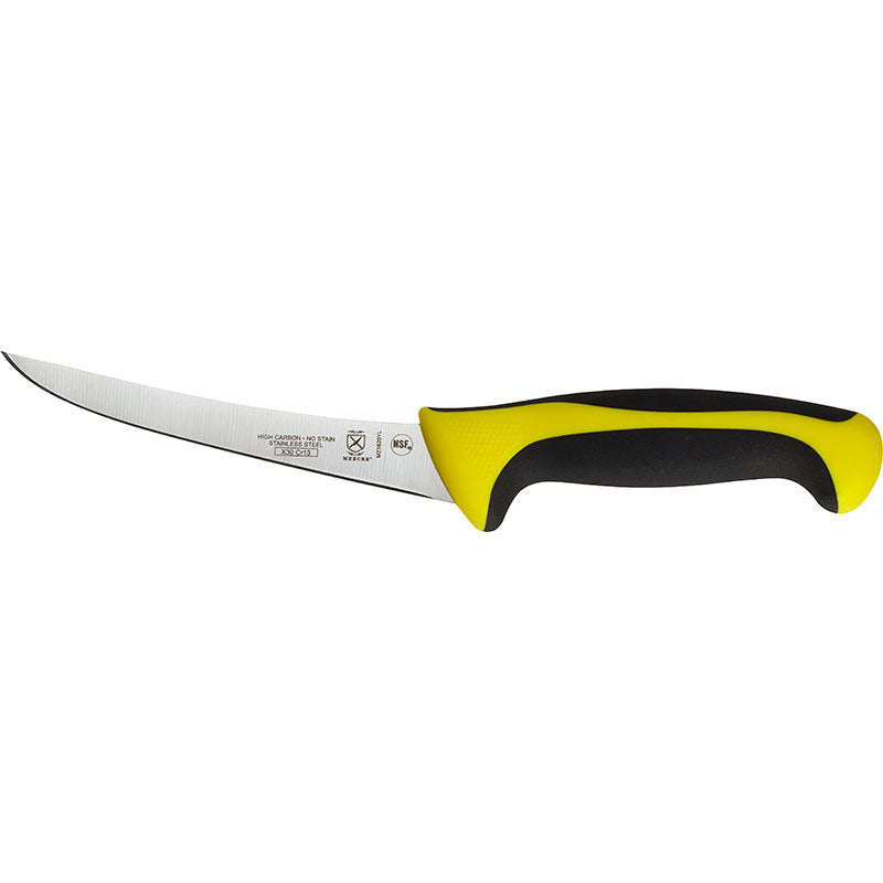 6" Millennia® Colors® Boning Knife, Curved, High-Carbon Japanese Steel, Santoprene® Handle, Yellow