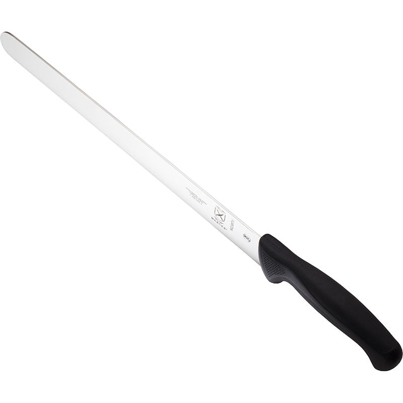 12" Millennia® Slicer Knife, Plain Edge, High-Carbon Japanese Steel, Santoprene® Handle, Black