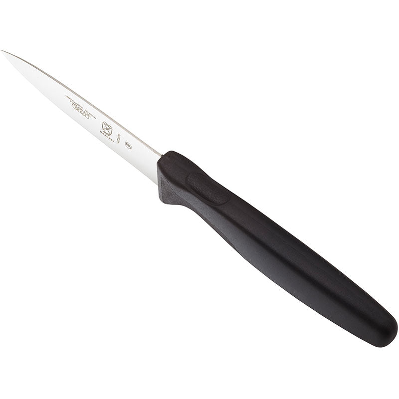 3" Millennia® Paring Knife, Slim High-Carbon Japanese Steel, Santoprene® Handle, Black