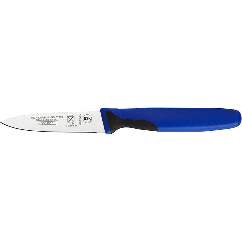 3" Millennia® Color Paring Knife, High-Carbon Japanese Steel, Santoprene® Handle, Blue