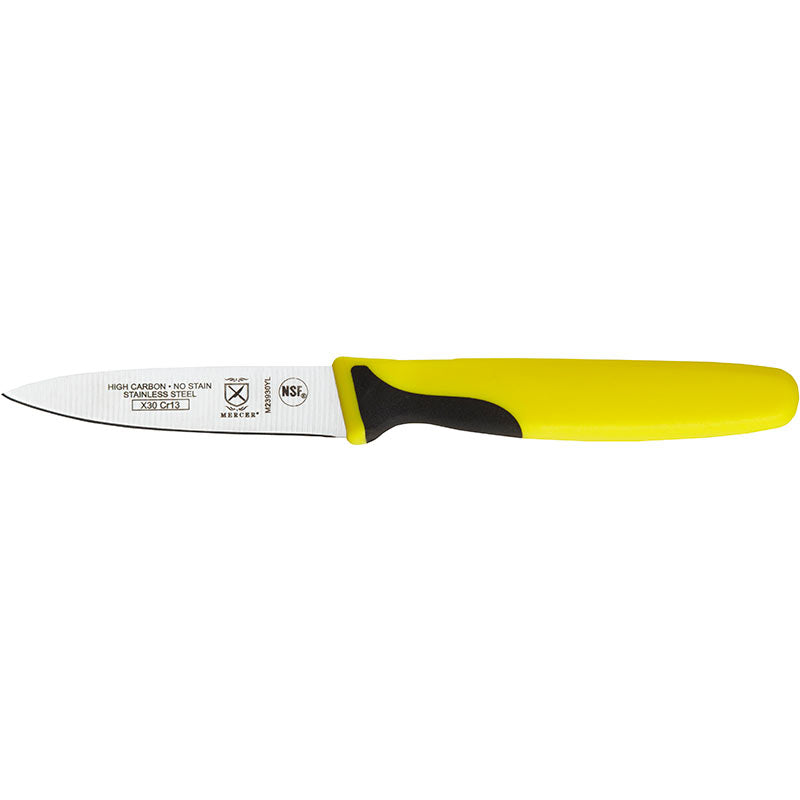 3" Millennia® Color Paring Knife, High-Carbon Japanese Steel, Santoprene® Handle, Yellow