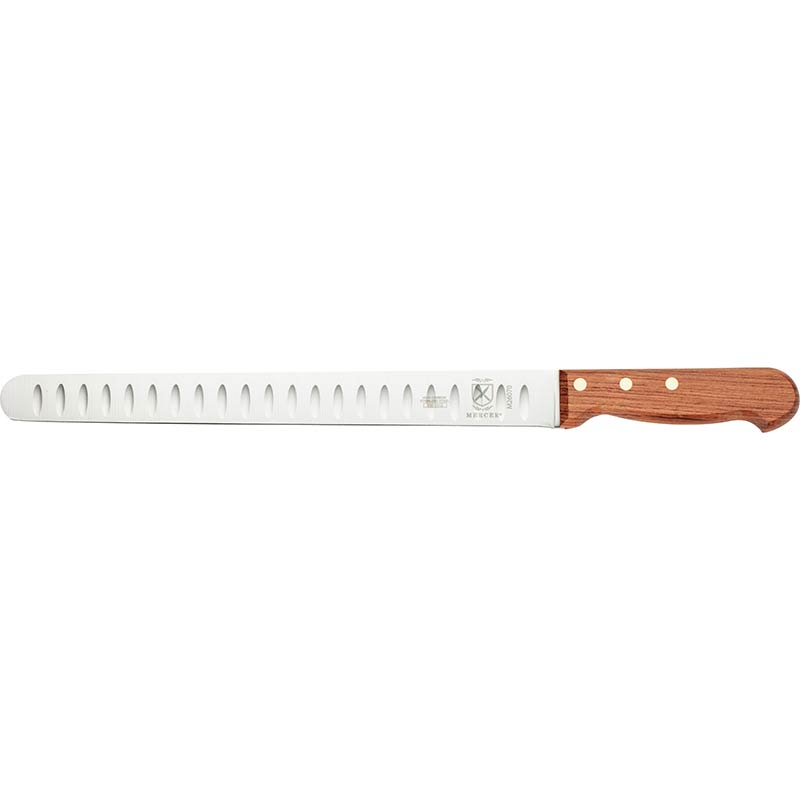 12" Praxis® Slicer, Granton Edge, High Carbon Japanese Stainless Steel, Rosewood Handle