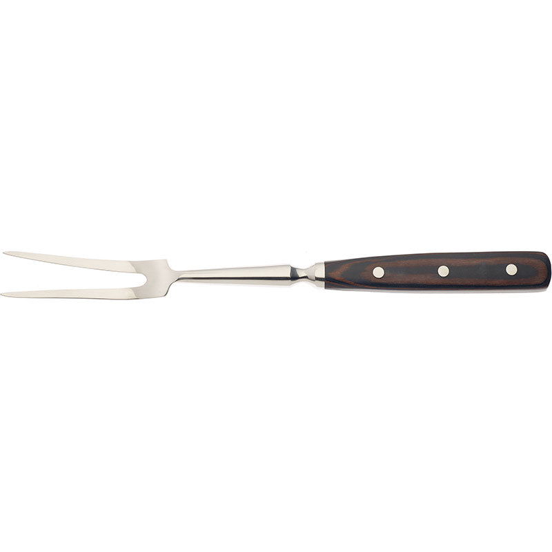 7-7/8" Praxis® Cook’s Fork, Forged High Carbon Japanese Stainless Steel, Rosewood Handle