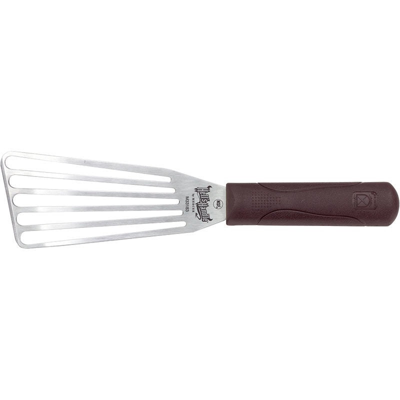 Hell's Handle 9" x 4" Fish Turner, Flexible Slotted Stainless Steel