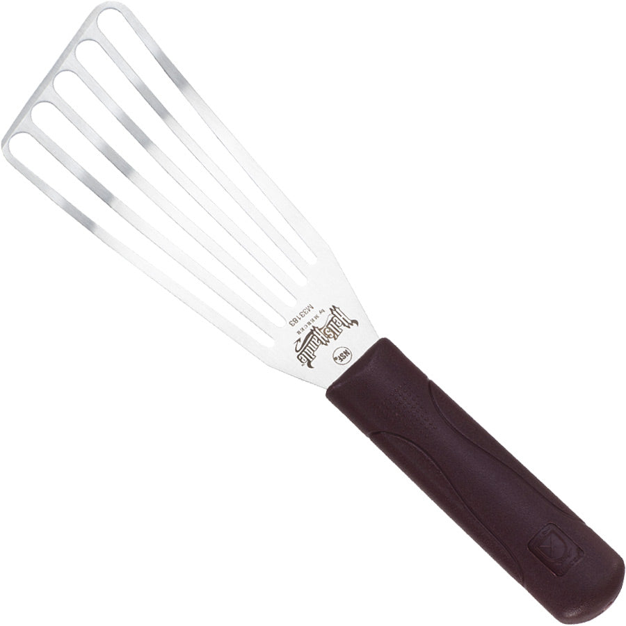 Hell's Handle 9" x 4" Fish Turner, Flexible Slotted Stainless Steel