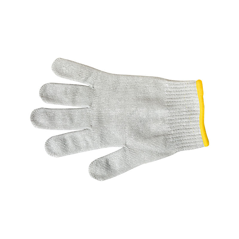 Millennia® Cut Glove, Size XS, 10-Gauge, Stainless Steel Reinforced, White/Gold Cuff