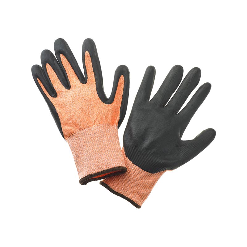 Millennia® Food Processing Gloves, 13-Gauge, Size L, Orange/Brown Cuff (12-Pack)