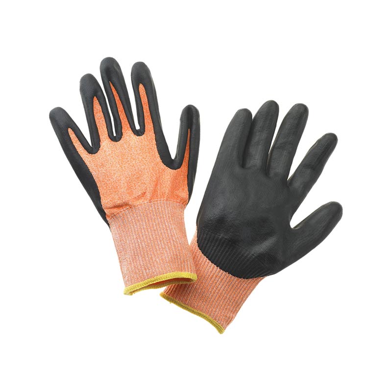 Millennia® Food Processing Gloves, 13-Gauge, Size M, Orange/Gold Cuff (12-Pack)