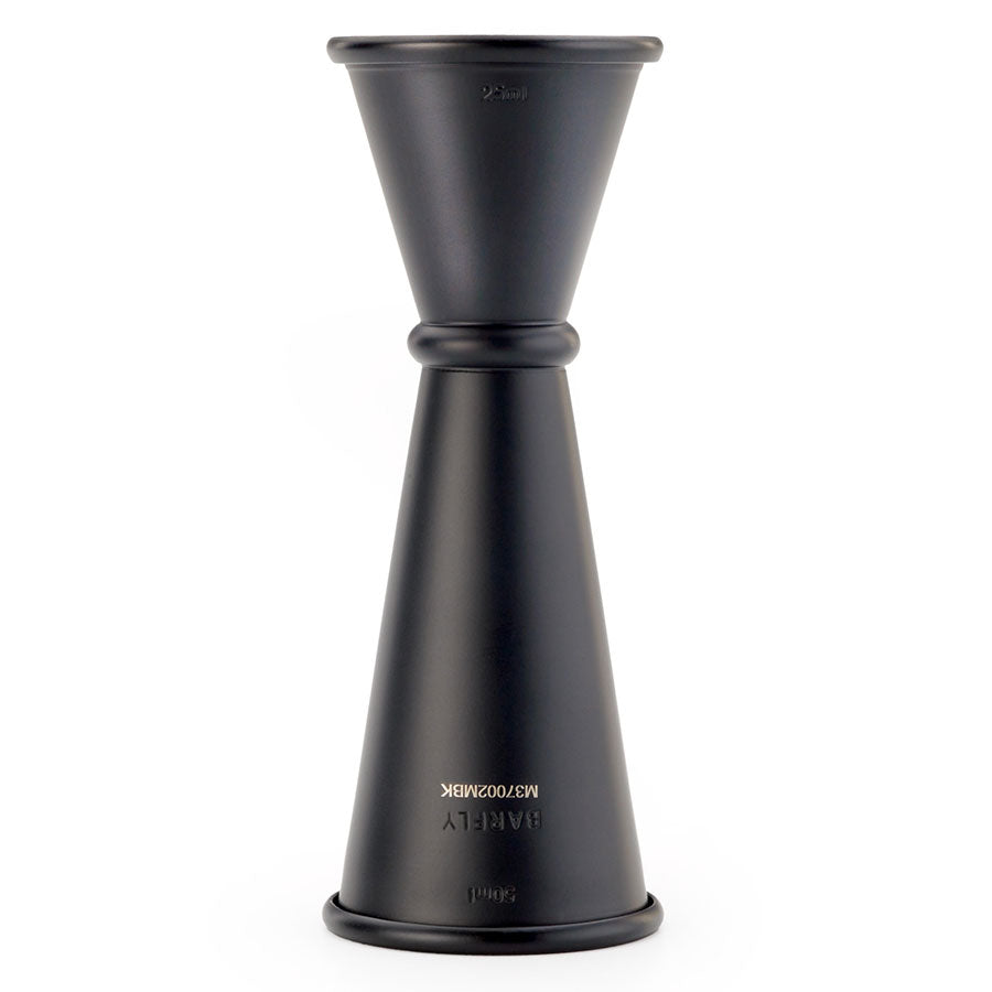 Barfly Black Out Japanese Style Jigger 25 & 50 ml Matte Black