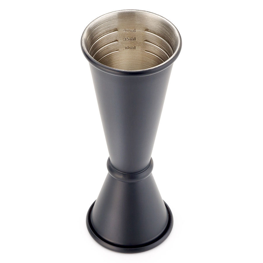 Barfly Black Out Japanese Style Jigger 25 & 50 ml Matte Black