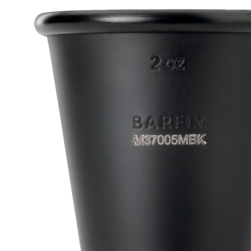 Barfly Black Out Japanese Style Jigger 1 & 2 oz Matte Black