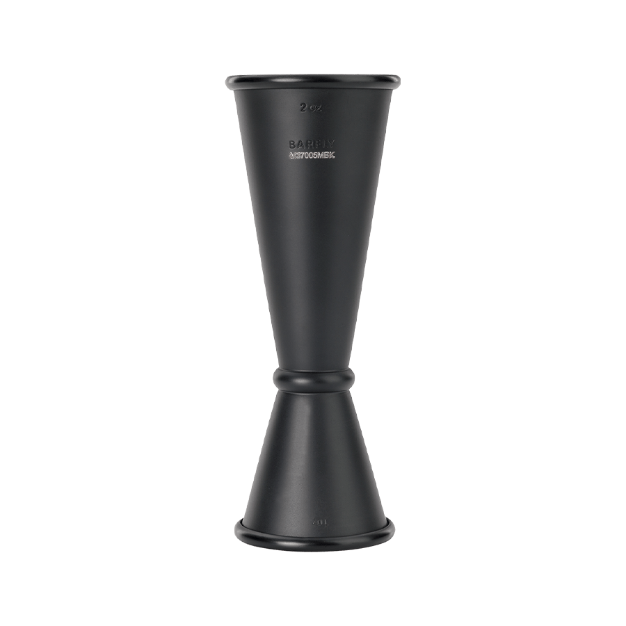 Barfly Black Out Japanese Style Jigger 1 & 2 oz Matte Black