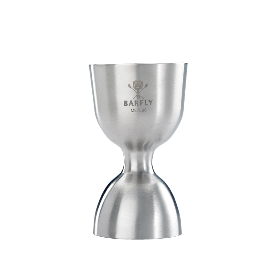 Barfly® 1 & 2 oz. Straight Rim Jigger, Silver