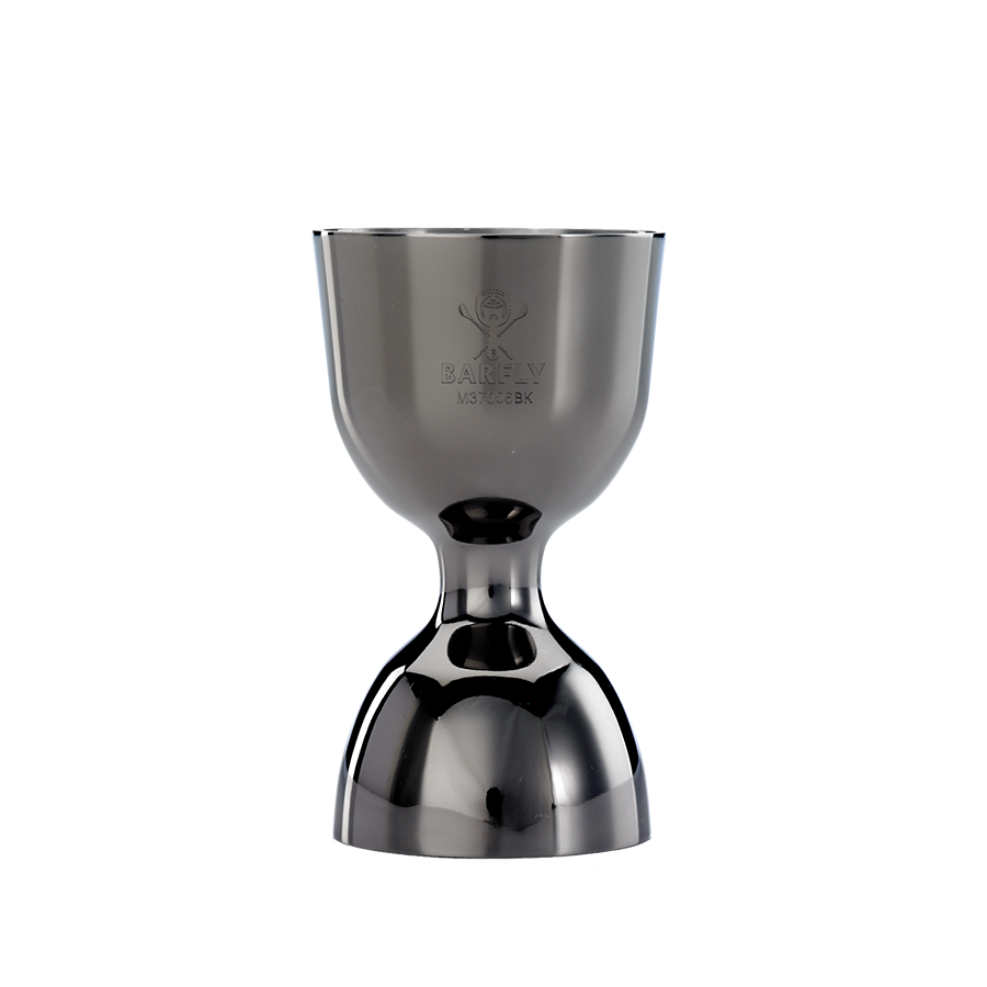 Barfly® 1 & 2 oz. Straight Rim Jigger, Black